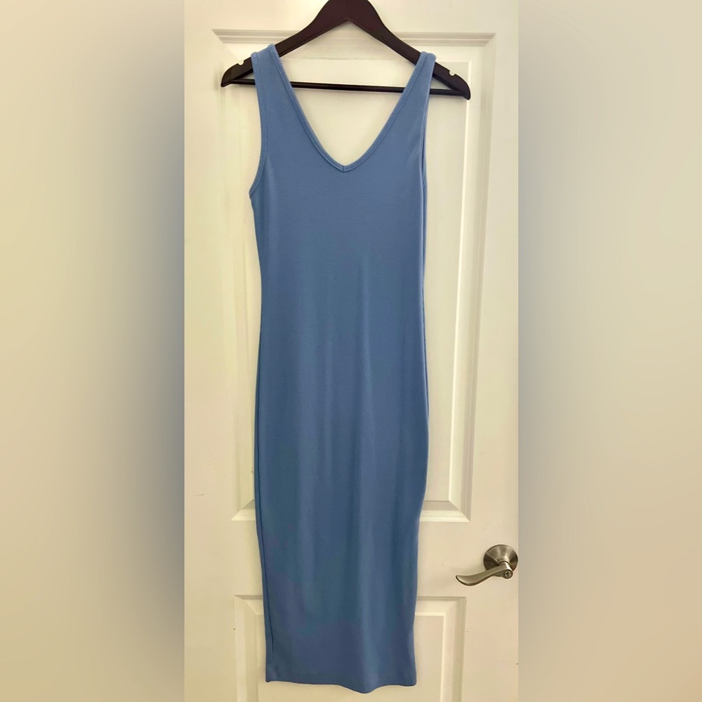 Springtime, Light Blue, Sleeveless Maxi Dress, Women Size 8 - Picture 3 of 5